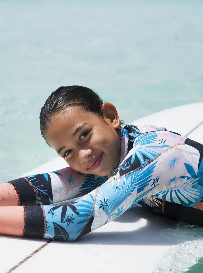 Roxy Swim 816 43mm Syncro GBS Long Sleeve Fullsuit Blackpale Coralbutter 8211 Girls