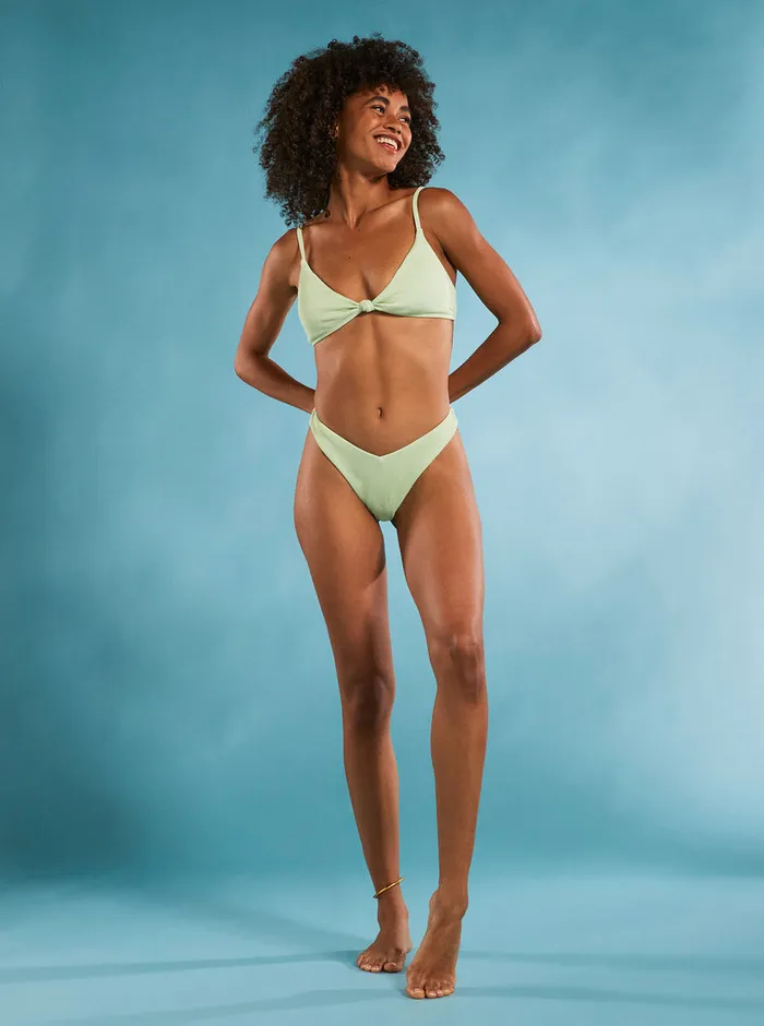 Roxy Swimsuits Love Cheeky Bikini Bottoms Seacrest 8211 Womens