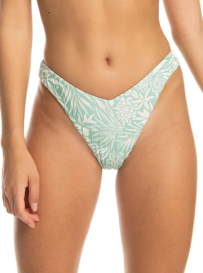 Roxy Swimsuits Rib Love The Sunseeker Cheeky Bikini Bottoms Blue Surf Planao Apparel 8211 Womens