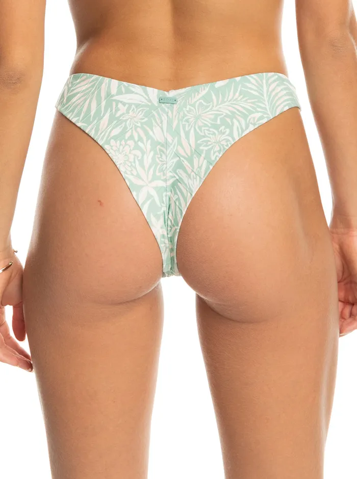 Roxy Swimsuits Rib Love The Sunseeker Cheeky Bikini Bottoms Blue Surf Planao Apparel 8211 Womens