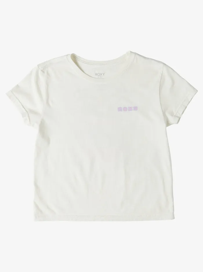 Roxy Tees and Tanks 416 Beachy Daze Boyfriend TShirt Snow White 8211 Girls