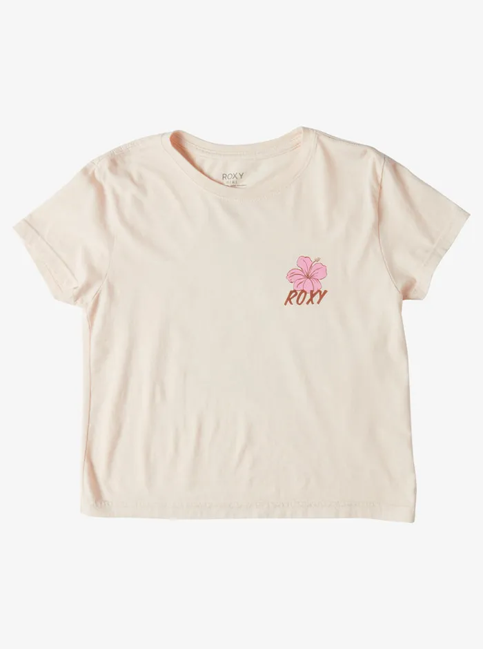 Roxy Tees and Tanks 416 Hibiscus Paradise Boyfriend TShirt Pale Dogwood 8211 Girls Roxy Tees and Tanks 416 Hibiscus Paradise Boyfriend TShirt Pale Dogwood 8211 Girls