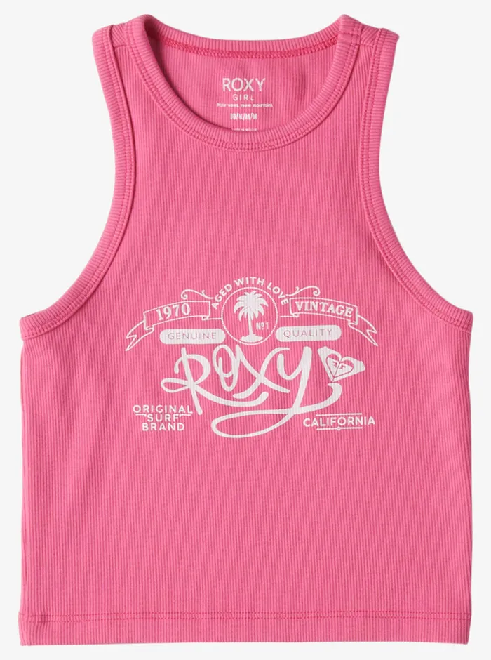 Roxy Tees and Tanks 416 Vintage Tank Top Shocking Pink 8211 Girls