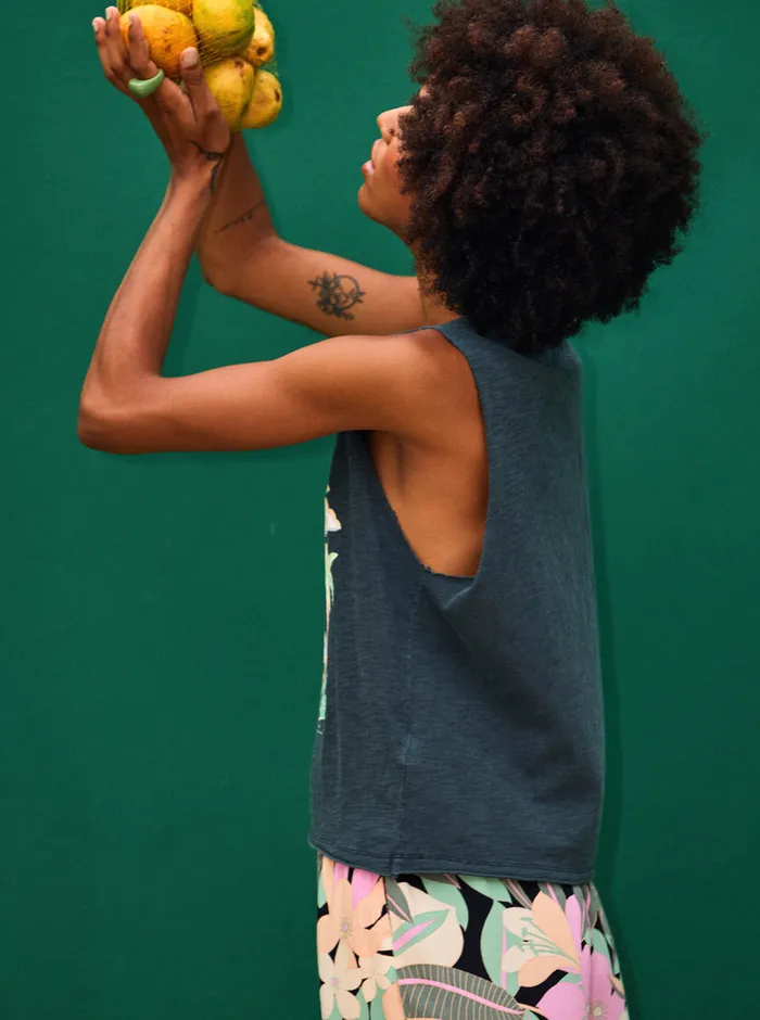 Roxy Tees and Tanks Beachy Days Muscle Tank Anthracite 8211 Womens