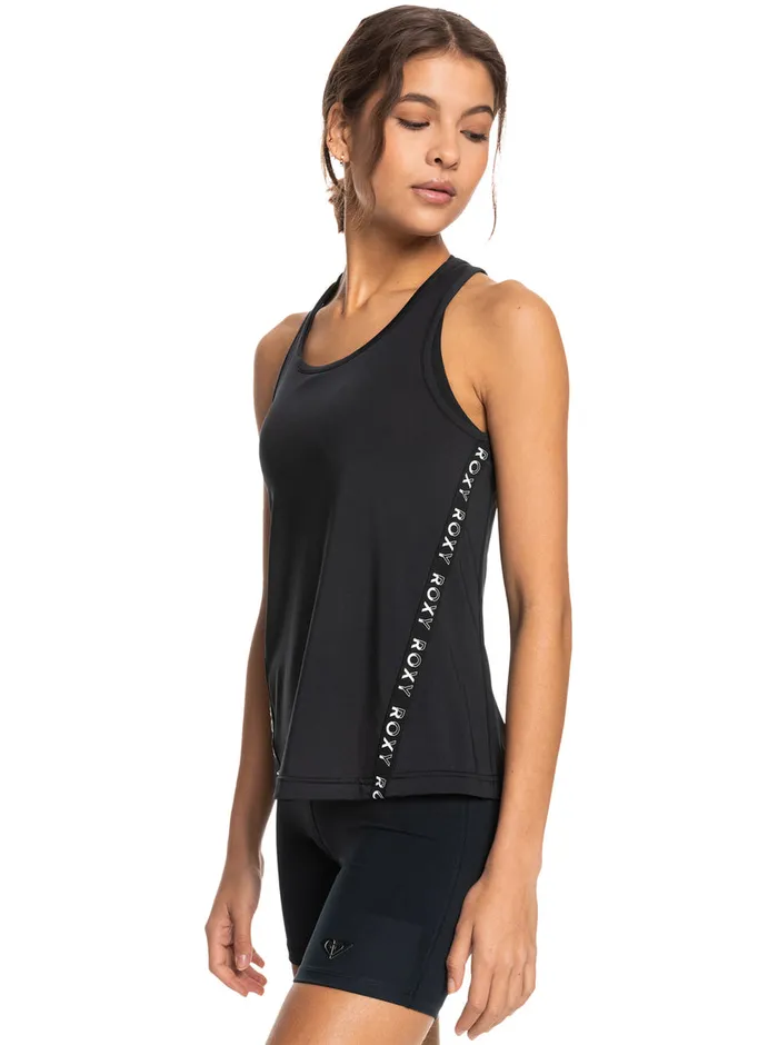 Roxy Tees and Tanks Bold Moves Technical Tank Top Anthracite 8211 Womens