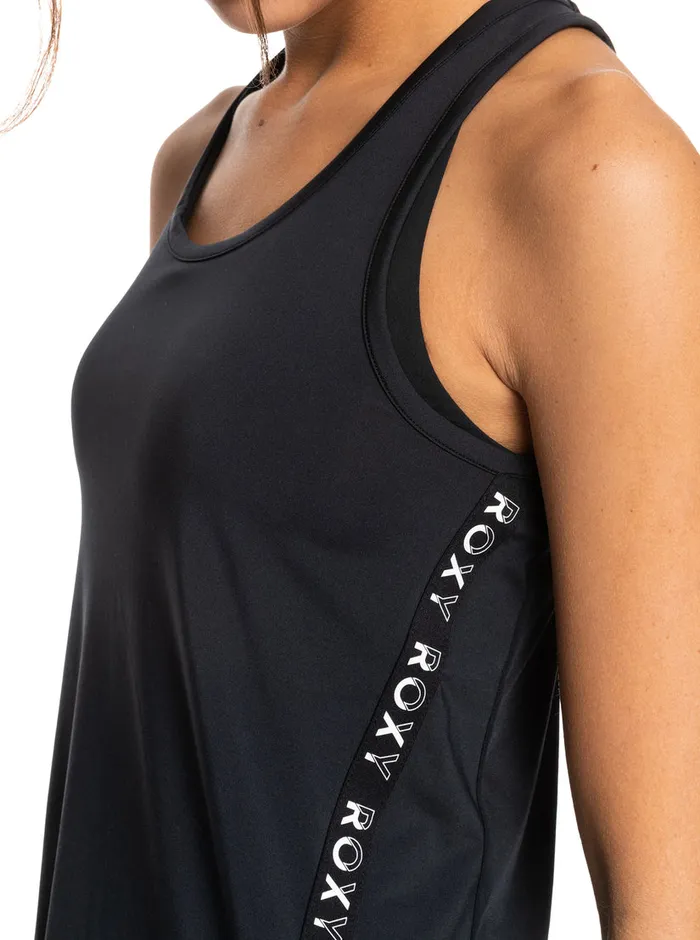 Roxy Tees and Tanks Bold Moves Technical Tank Top Anthracite 8211 Womens