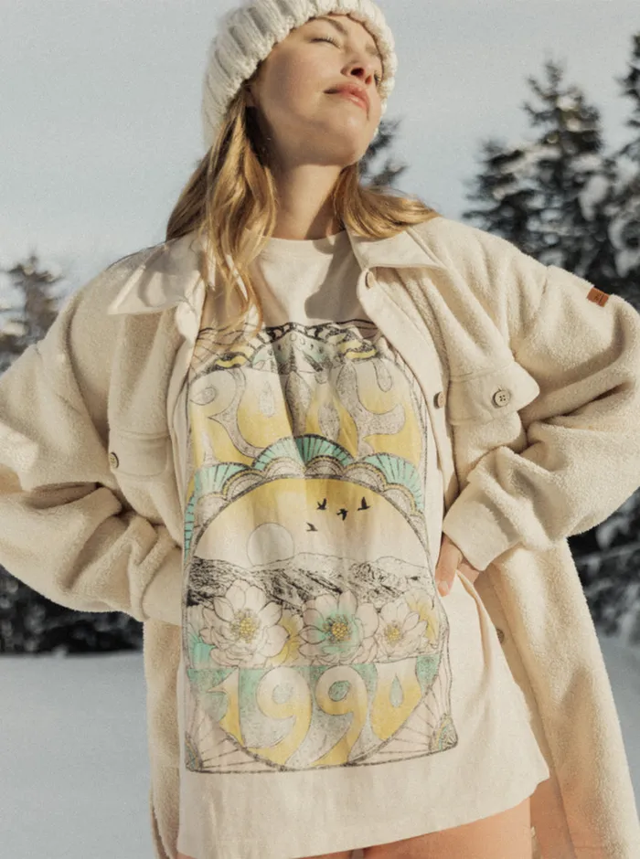 Roxy Tees and Tanks Desertscape TShirt Tapioca 8211 Womens