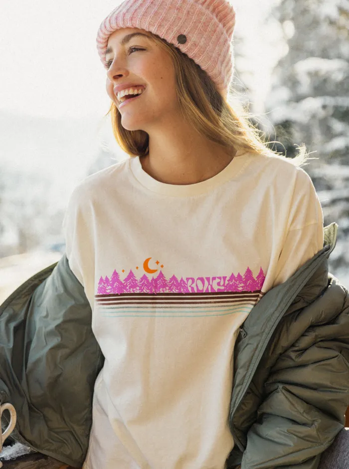 Roxy Tees and Tanks Forest By Night Olst TShirt Egret 8211 Womens