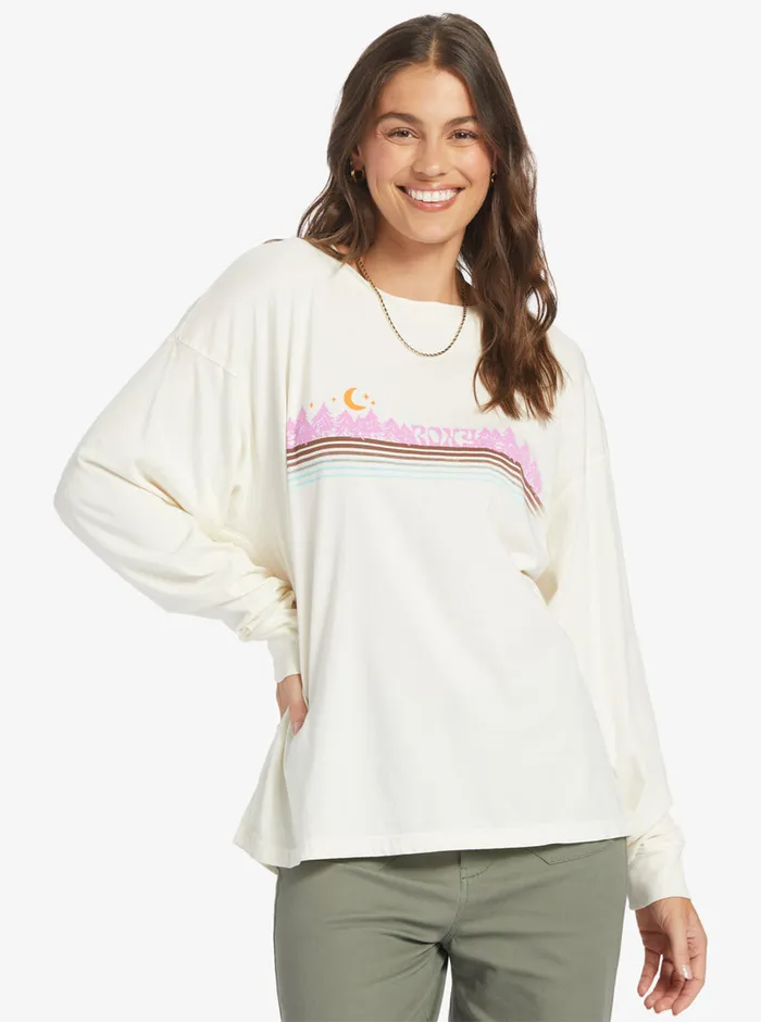Roxy Tees and Tanks Forest By Night Olst TShirt Egret 8211 Womens