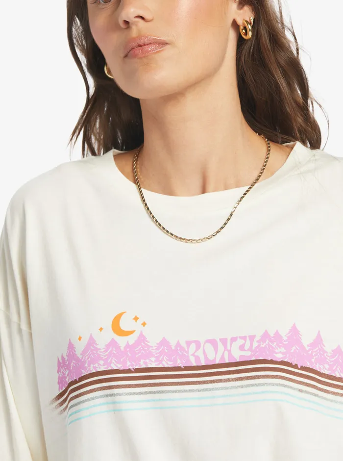 Roxy Tees and Tanks Forest By Night Olst TShirt Egret 8211 Womens