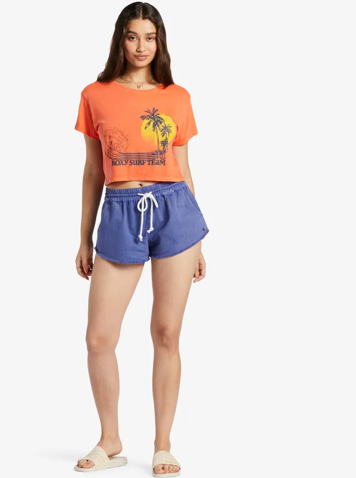 Roxy Tees and Tanks Retro Surf Team Sleeveless Muscle TShirt Tigerlily 8211 Womens