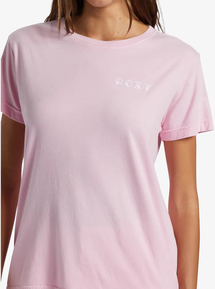 Roxy Tees and Tanks Sunny Days Boyfriend TShirt Prism Pink 8211 Womens