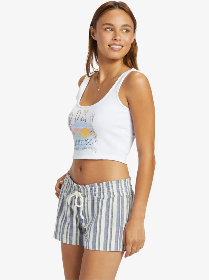 Roxy Tees and Tanks Sunrise To Sunset Dive In Tank Snow White 8211 Womens