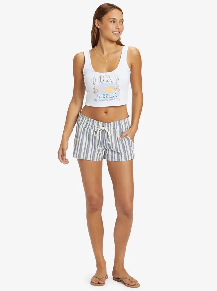 Roxy Tees and Tanks Sunrise To Sunset Dive In Tank Snow White 8211 Womens