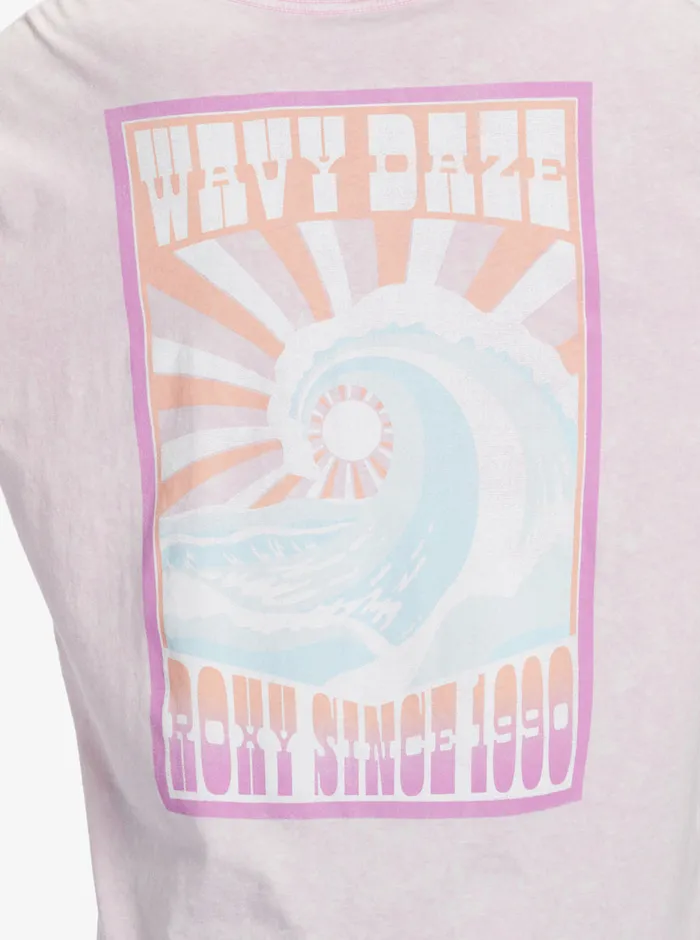 Roxy Tees and Tanks Wavy Daze Olst TShirt Pirouette 8211 Womens