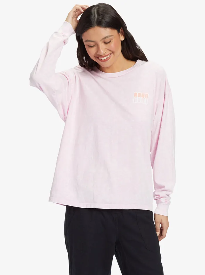 Roxy Tees and Tanks Wavy Daze Olst TShirt Pirouette 8211 Womens