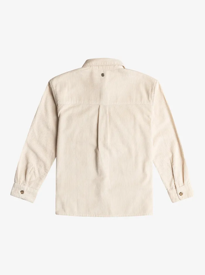 Roxy Tops 416 Let You Know Corduroy Shirt Tapioca 8211 Girls
