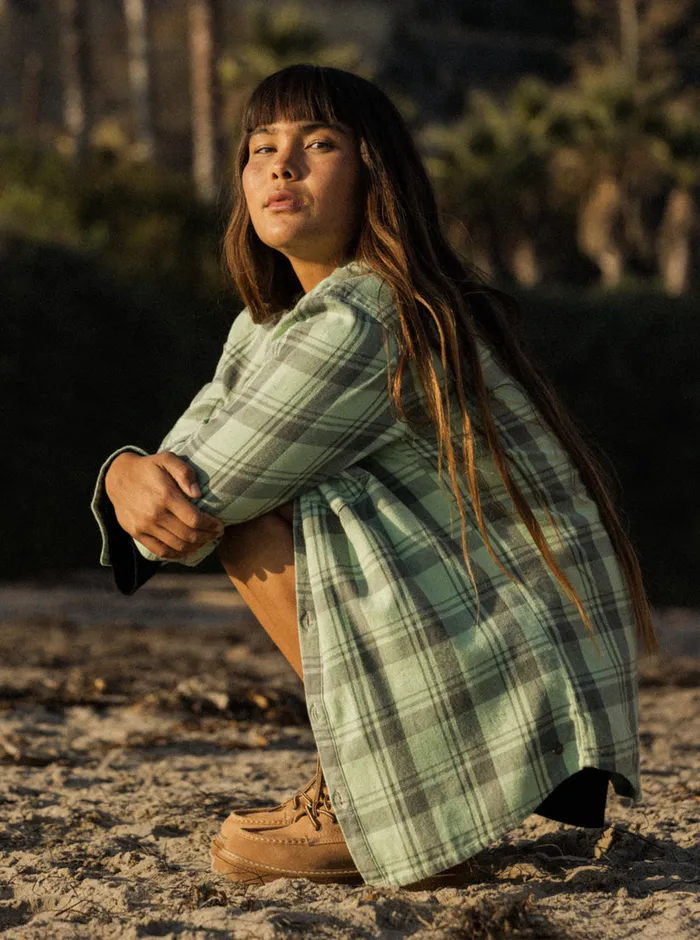 Roxy Tops Let It Go Flannel Long Sleeve Shirt Quiet Green Swell Check 8211 Womens Roxy Tops Let It Go Flannel Long Sleeve Shirt Quiet Green Swell Check 8211 Womens