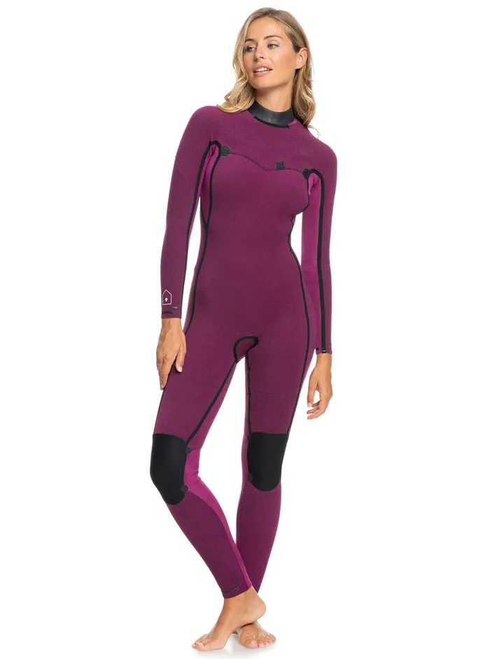 Roxy Wetsuits 32mm Elite Chest Zip Wetsuit Anthracite Leaf 8211 Womens
