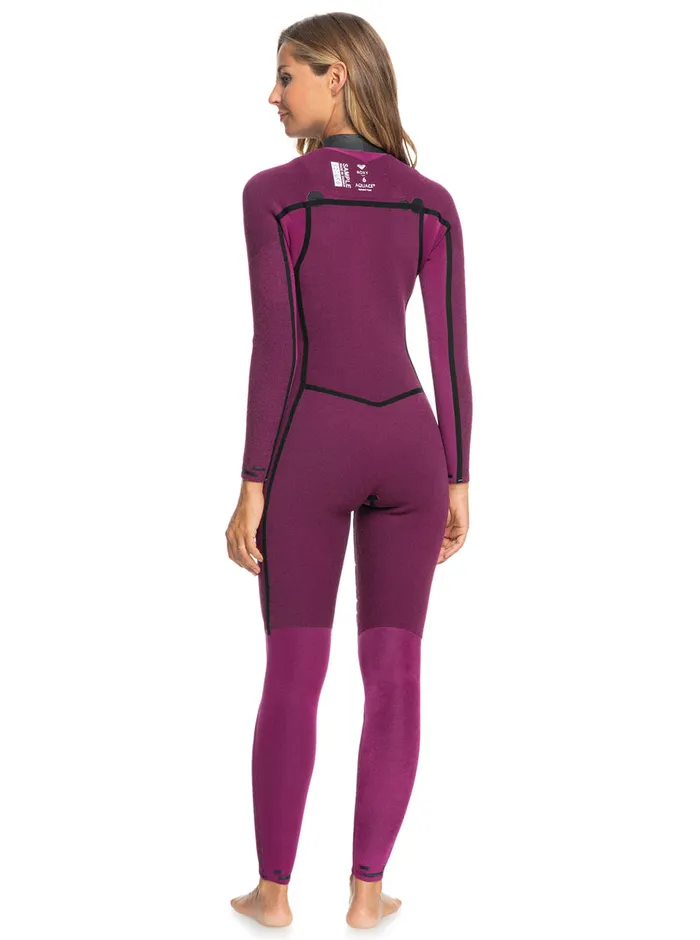 Roxy Wetsuits 32mm Elite Chest Zip Wetsuit Anthracite Leaf 8211 Womens