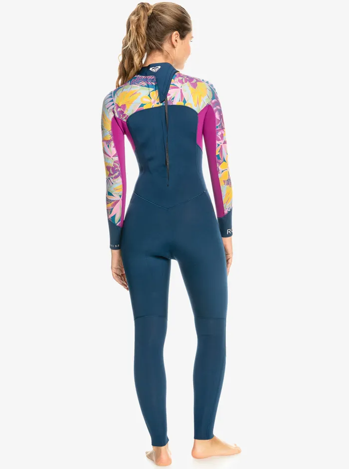 Roxy Wetsuits 32mm Swell Series Back Zip Wetsuit Anthracite Hot Tropics Swim Ax 8211 Womens