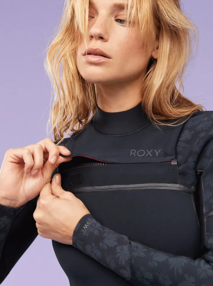 Roxy Wetsuits 32mm Swell Series Chest Zip Wetsuit Black 8211 Womens