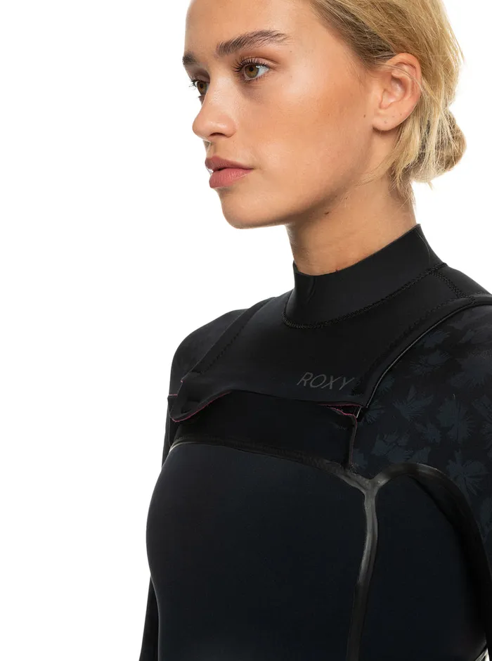 Roxy Wetsuits 43mm Swell Series Chest Zip Wetsuit Black 8211 Womens
