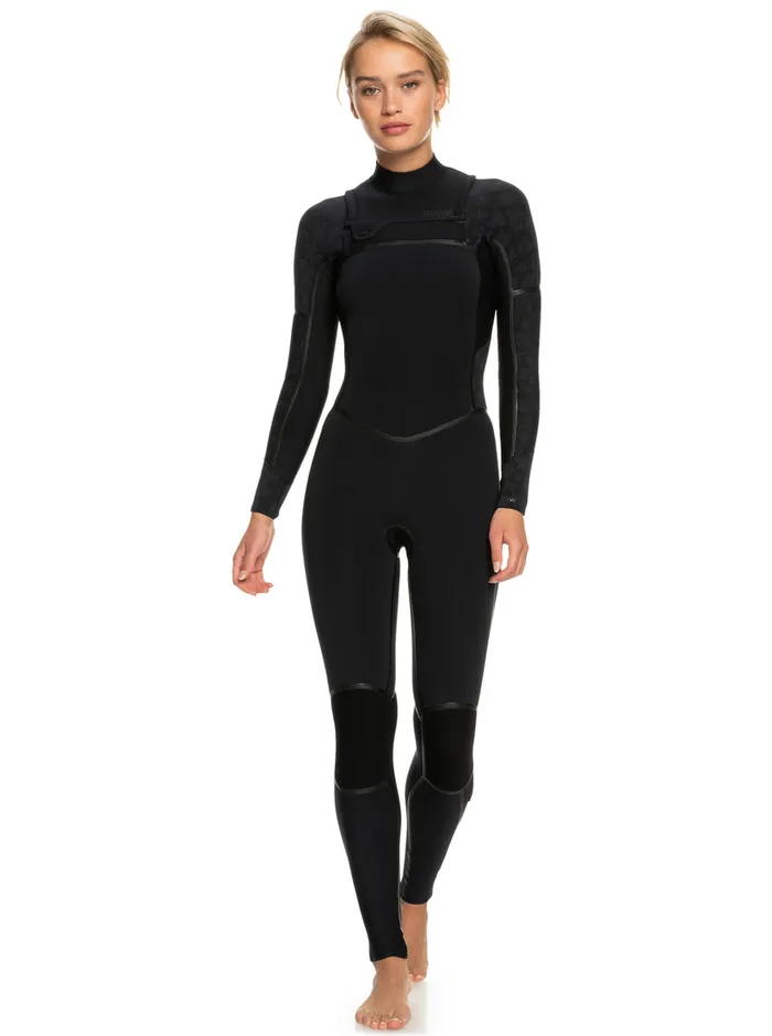 Roxy Wetsuits 43mm Swell Series Chest Zip Wetsuit Black 8211 Womens