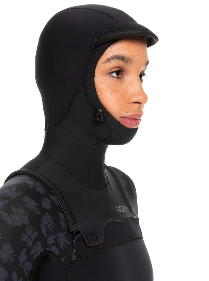 Roxy Wetsuits 543mm Swell Series Hooded Chest Zip Wetsuit Black 8211 Womens