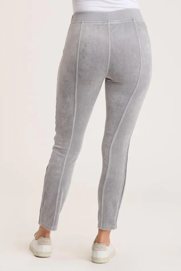Rugby Stripe Gyles Legging Cotton Grey Pigment Clothing XCVI Leggings