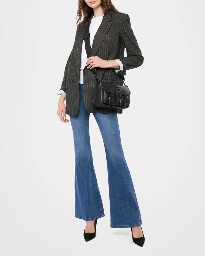 SaddleUp Crossbody Black With Shiny Black Women Aimee Kestenberg Crossbody Bags