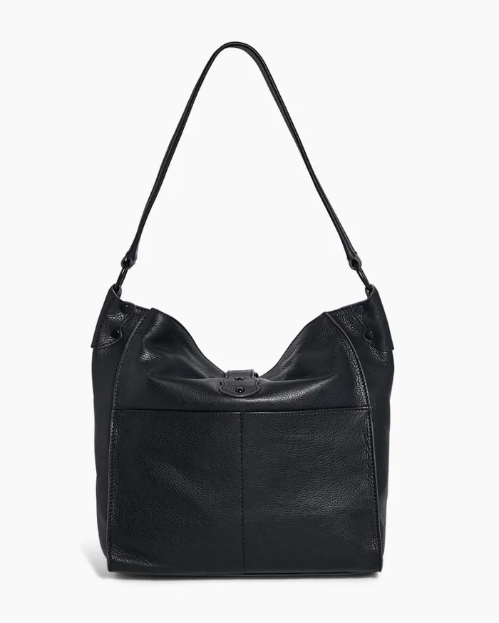 SaddleUp Hobo Black With Shiny Black Women Aimee Kestenberg Shoulder Bags