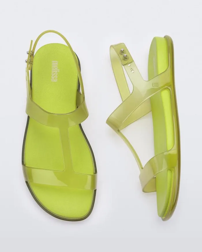 Sandals Women Melissa Adore Clear Greengreen