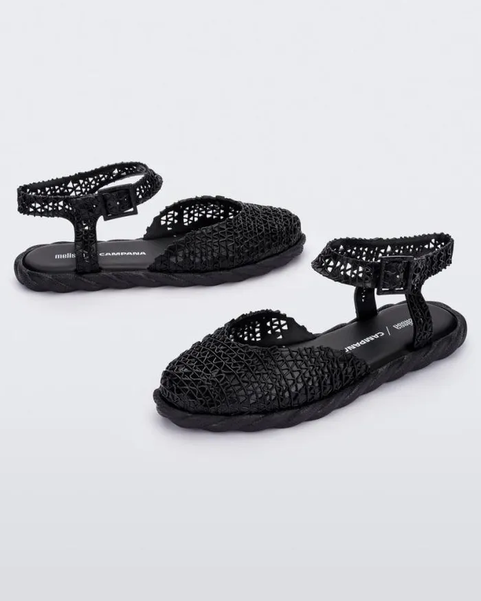 Sandals Women Melissa Campana Espadrille Black