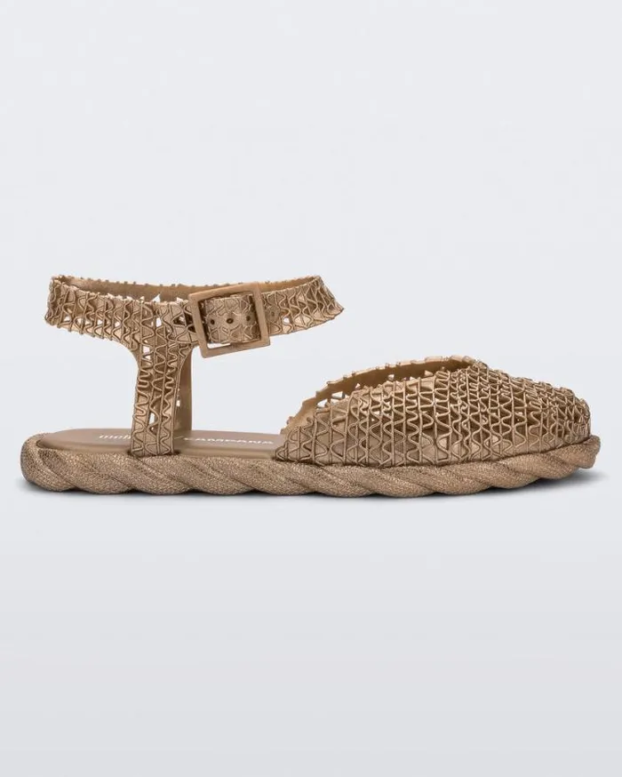 Sandals Women Melissa Campana Espadrille Gold