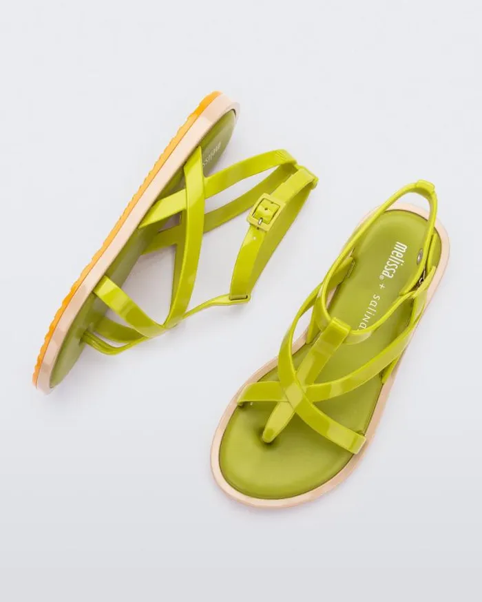 Sandals Women Melissa Cancun Green