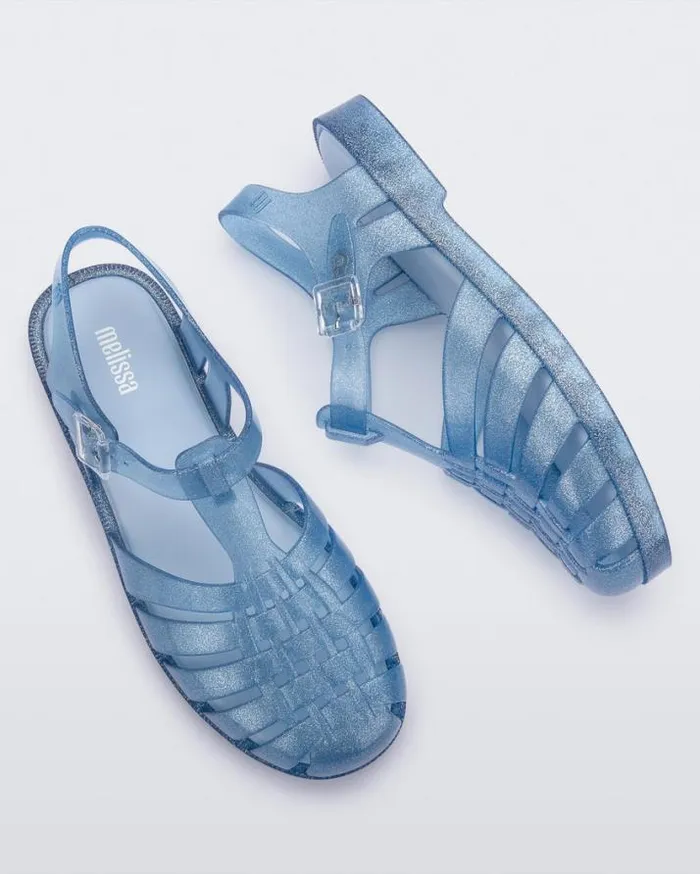 Sandals Women Melissa Possession Glitter Blue