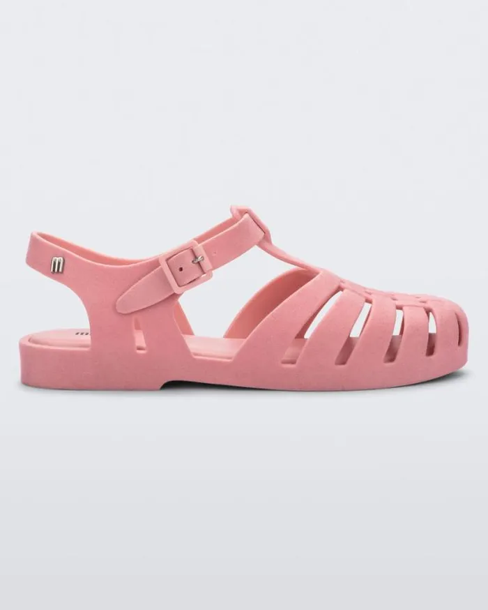 Sandals Women Melissa Possession Velvet Pink Flocked