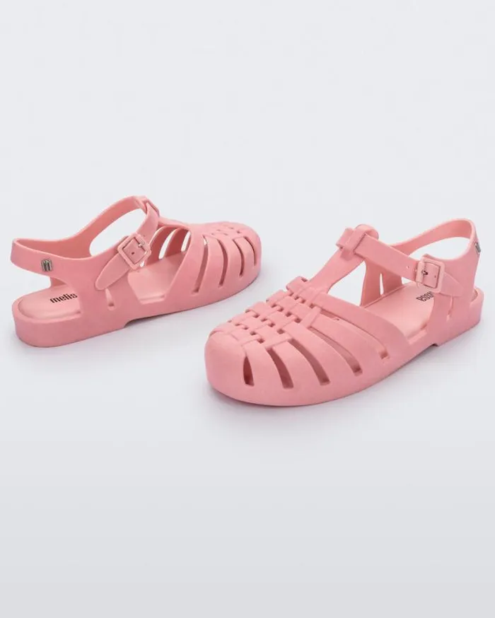 Sandals Women Melissa Possession Velvet Pink Flocked