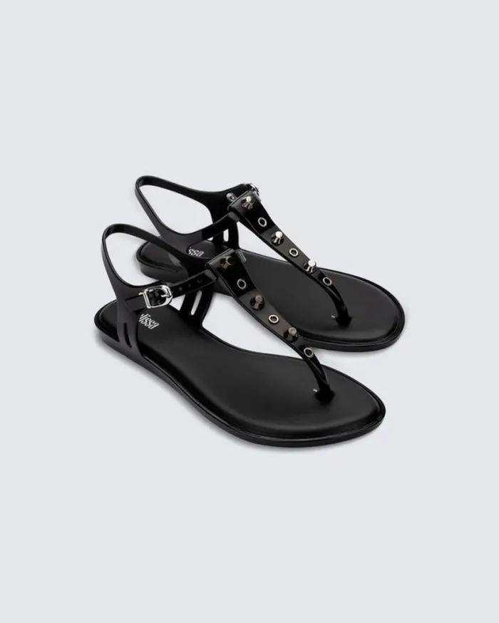 Sandals Women Melissa Solar Studs Black