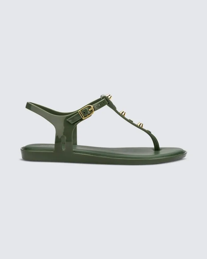 Sandals Women Melissa Solar Studs Green