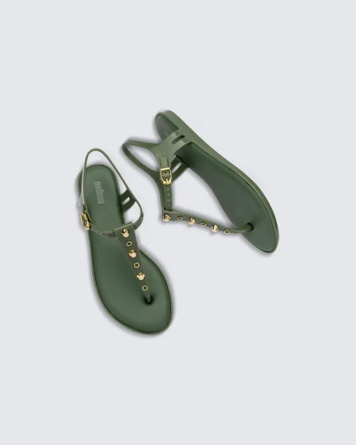 Sandals Women Melissa Solar Studs Green
