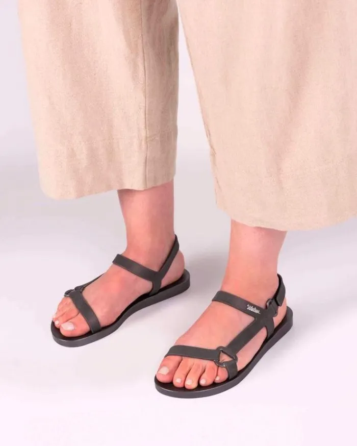 Sandals Women Melissa Sun Downtown Graphite Metallic