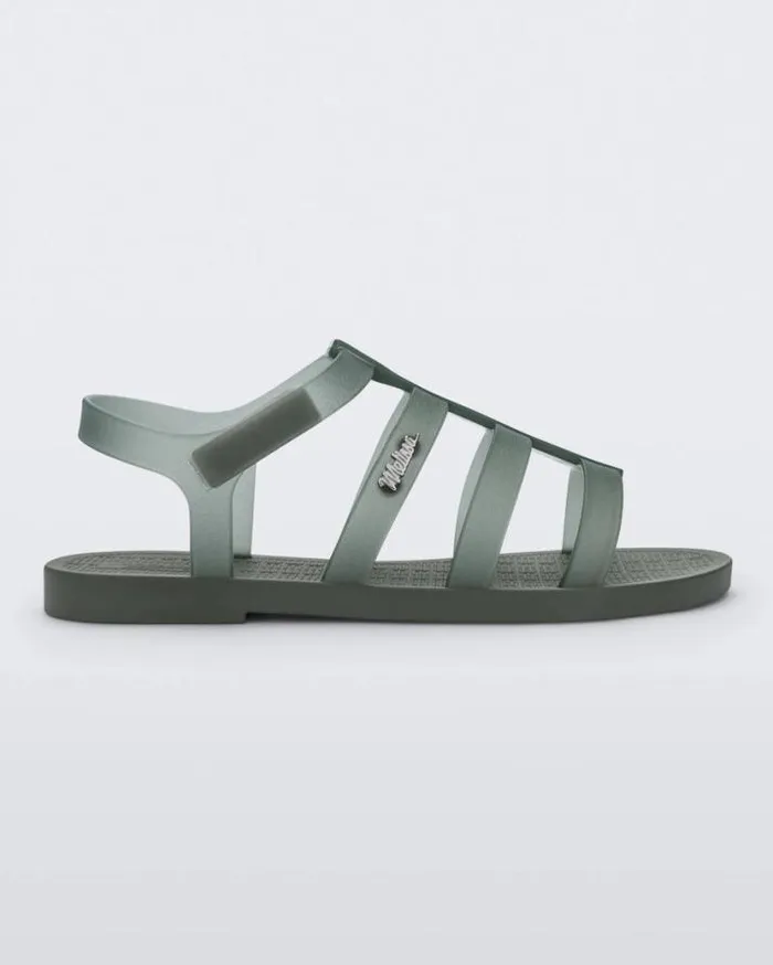 Sandals Women Melissa Sun Rodeo Greenclear Green