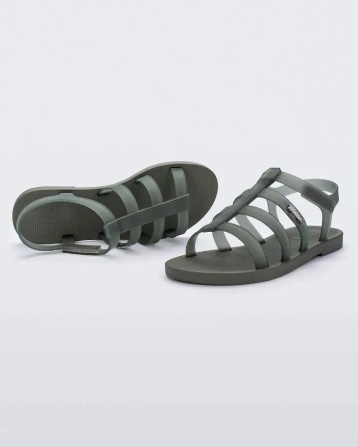 Sandals Women Melissa Sun Rodeo Greenclear Green