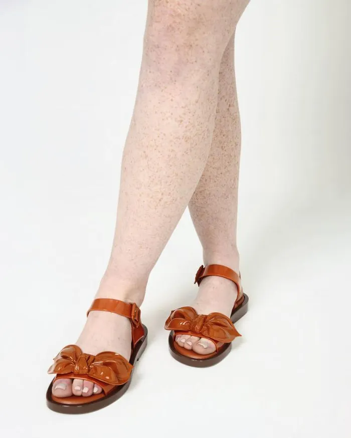 Sandals Women Melissa Tie Mar Sandal Brownorange