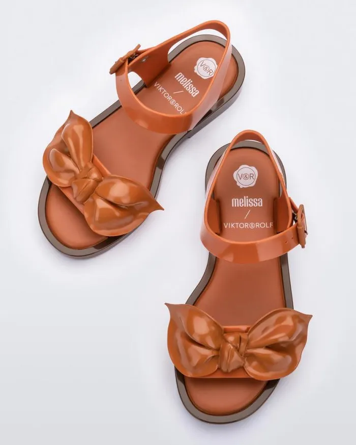 Sandals Women Melissa Tie Mar Sandal Brownorange