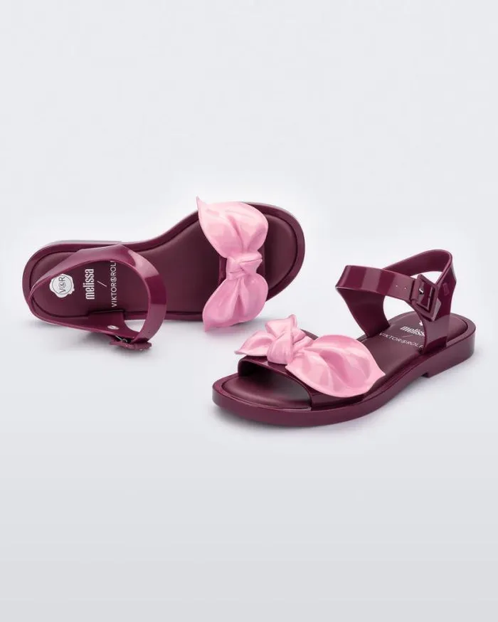Sandals Women Melissa Tie Mar Sandal Redpink