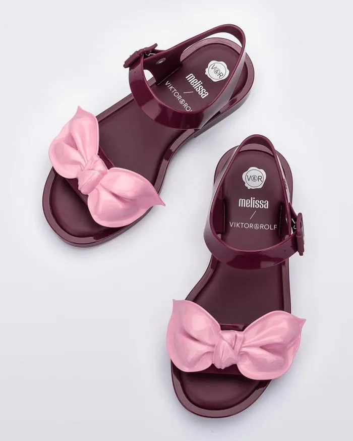Sandals Women Melissa Tie Mar Sandal Redpink