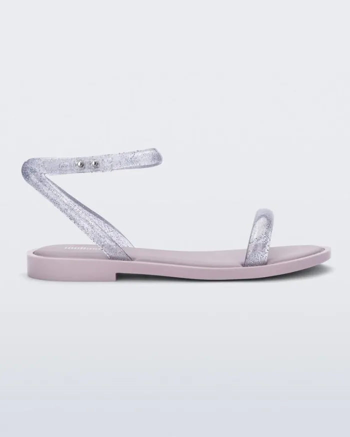 Sandals Women Melissa Wave Sandal Lilacclear Glitter